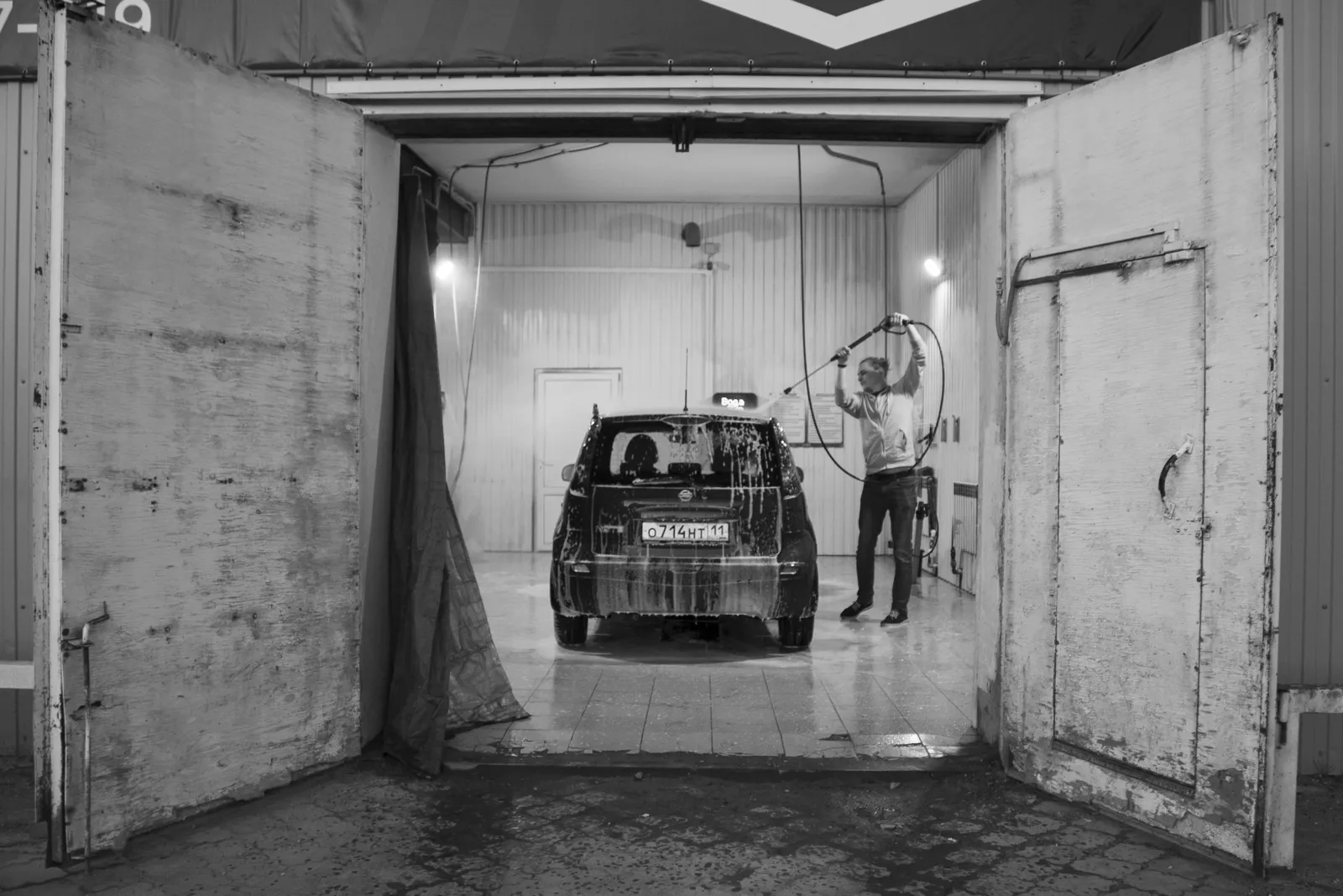 Side-by-side comparison of professional hand wash and tunnel car wash